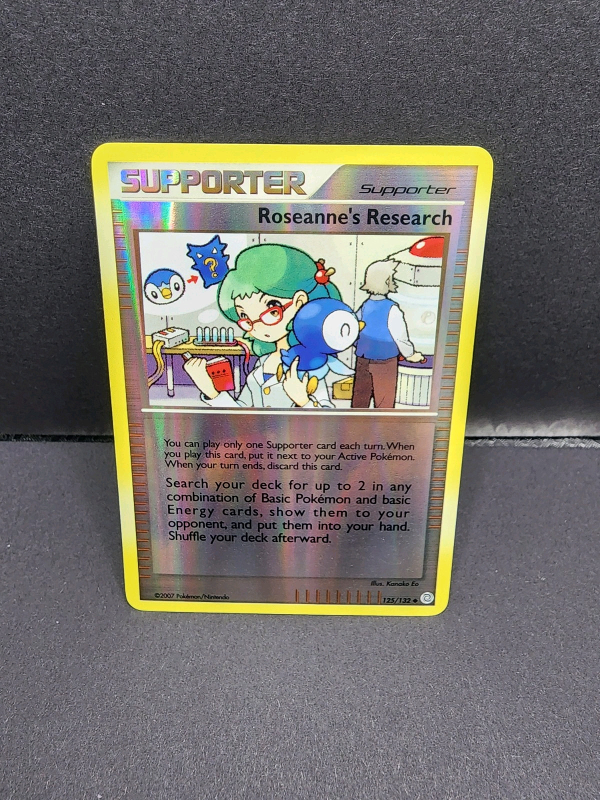 Roseanne's Research 125/132 Reverse Holo Secret Wonders Pokemon 2007 NM