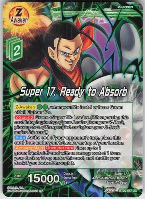 Super 17, Ready to Absorb Uncommon Power Absorbed BT20-057 LP