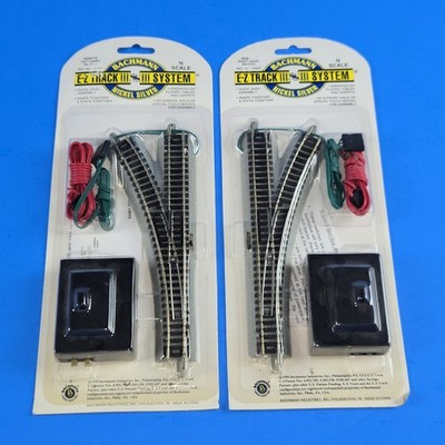Bachmann N Scale Model Railroad Train EZ Track Left & Right Switches 44861 44862