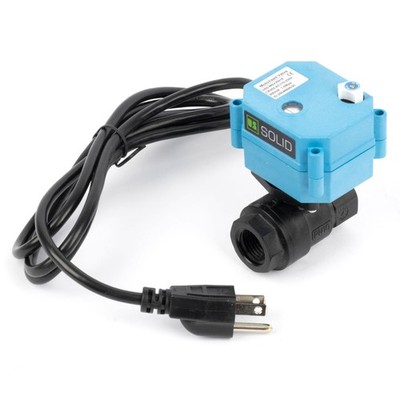 U.S. Solid 1/2 inch Motorized Ball Valve with US Plug AC 110-230V PPE Plastic