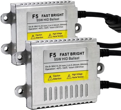 Xenon HID Ballast 55W AC 12V Universal H1 H3 H4 H7 H11 H13 2-Pack