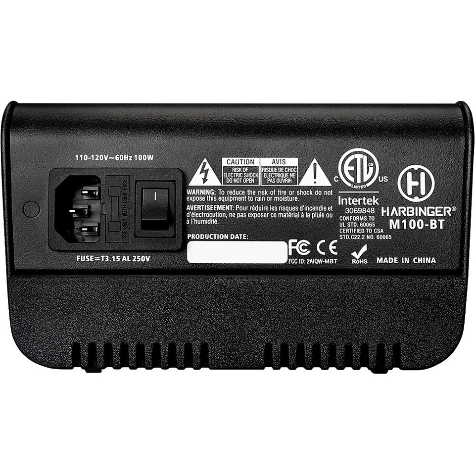 Harbinger M100-BT Portátil PA con Bluetooth y Bolsas de Transporte Personalizadas 8" Red Eléctrica Foto 3 de 4