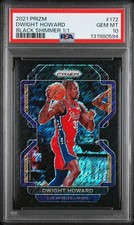 2021 PANINI PRIZM BLACK SHIMMER 1/1 #172 DWIGHT HOWARD 1/1 PSA 10