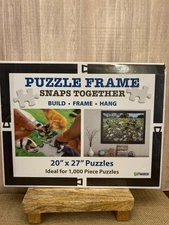 Factory Sealed Funwares Black Matte Frame 20 in x 27 in - 1,000 Piece Puzzle