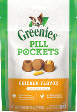 Greenies Pill Pockets for Dogs Large Size, Soft Dog Treats, Chicken Flavor, 7.9