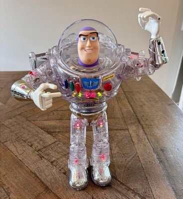 RARE Vintage Toy Story Interstellar Buzz Lightyear - Clear/Chrome Thinkway Works