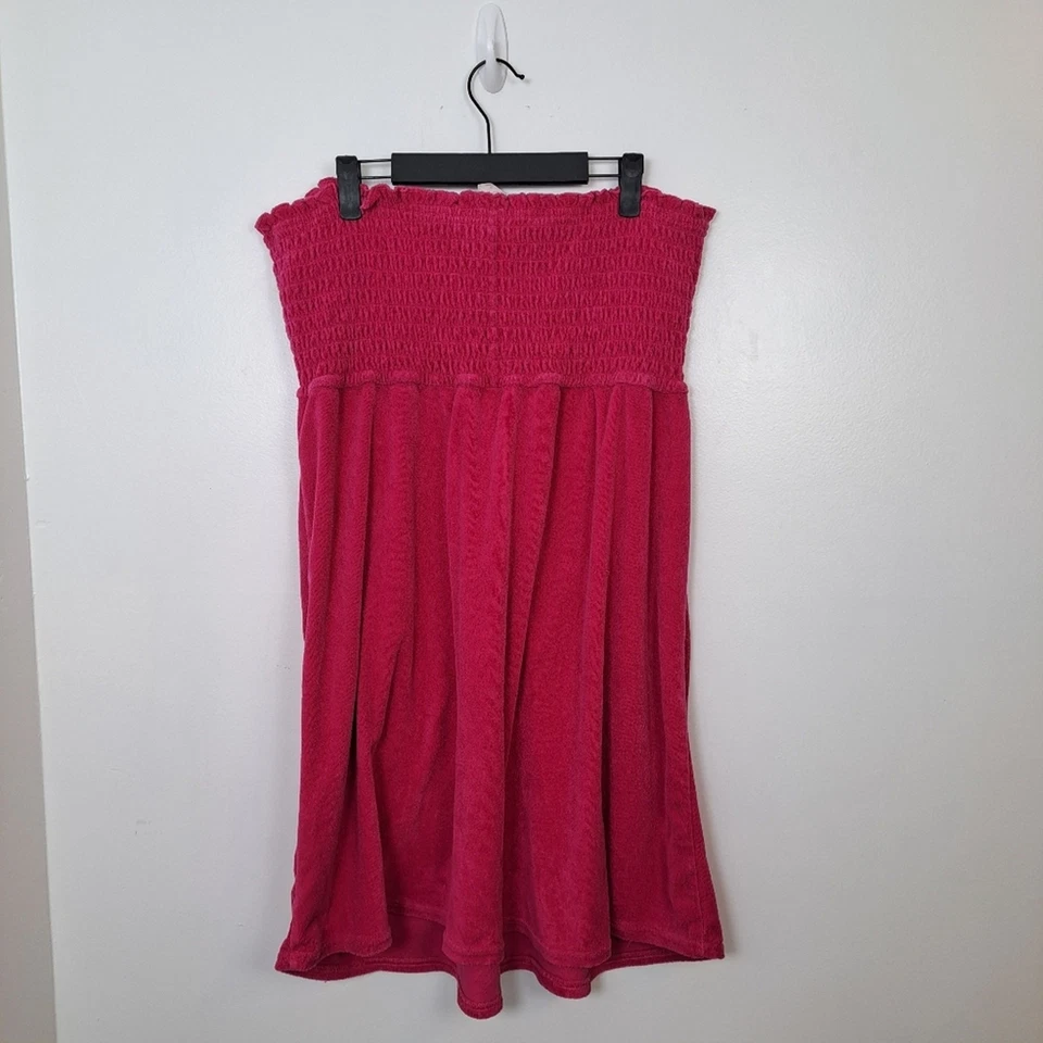 Mini Vestido Xhilaration Rosa Terry Paño Y2K Halter Playa Verano Encubrimiento Talla 4 Foto 4 de 4