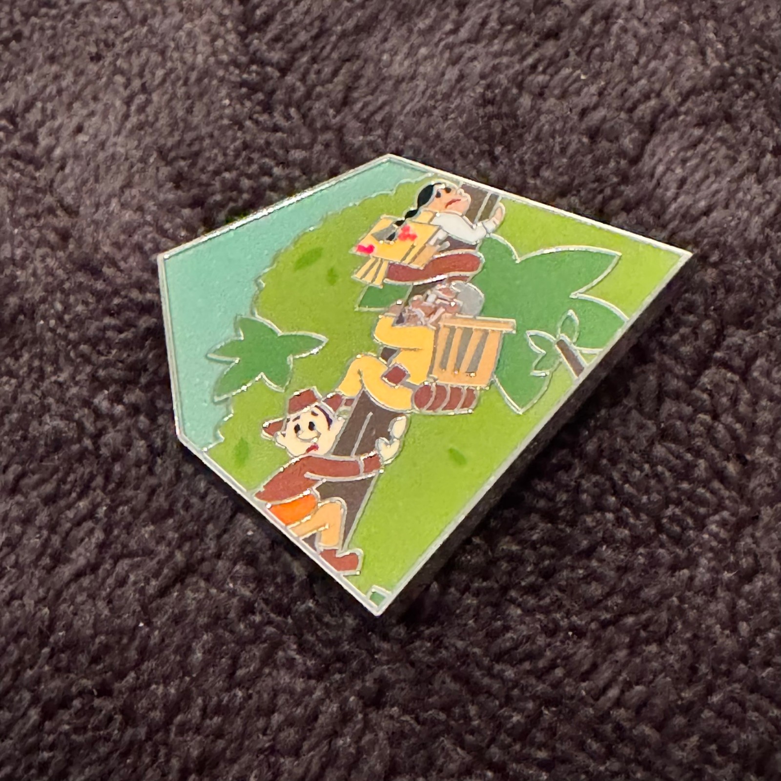 2025 Disney DLR Jungle Cruise Attraction Map Puzzle Pin Explorers Climbing LE475