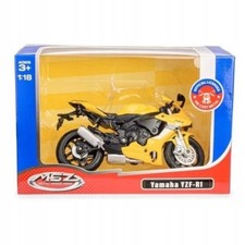Modellino moto pressofuso giallo 1:18