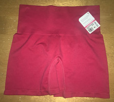 New YUMMIE Tummy YT5-004 Nina Seamless Shaping Shorts M / L Barbados Cherry NWT
