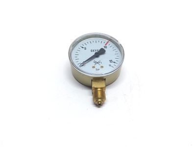 #ad OXYGEN 0 16 BAR PRESSURE GAUGE $93.00