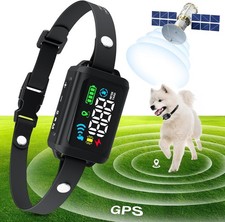 GPS Wireless Fence System Med Large Dog Collar Containment Adjustable Radius NIB