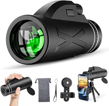 80x100 HD Monokular Teleskop für Erwachsene - Kompaktes Monokular Hochleistungs 