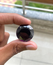 100 Ct Natural Rare Purple Color Huge Zircon Round Cut Certified Loose Gemstone