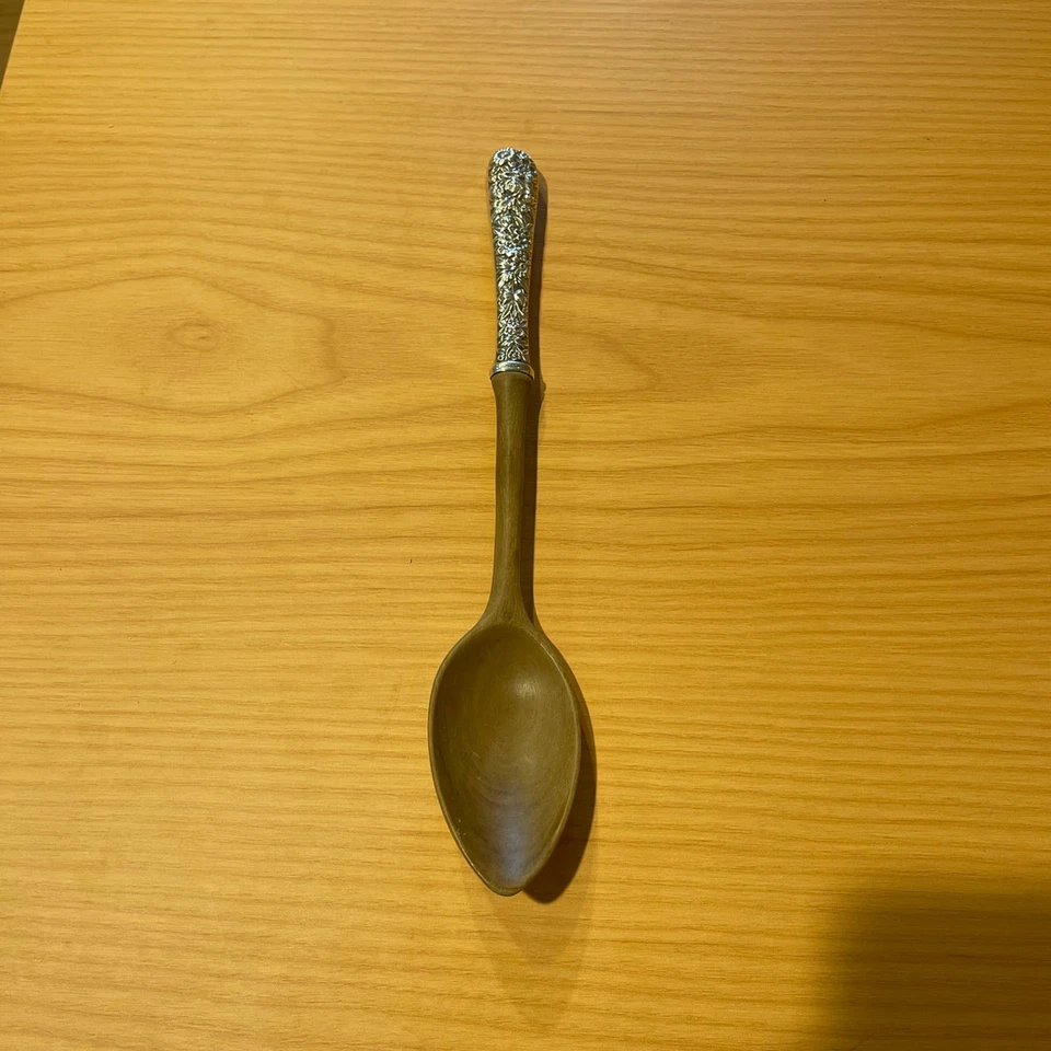 Винтажная сервировочная ложка для салата из чистого серебра Kirk & Son - Изображение 2 из 4