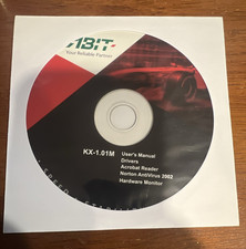 ABIT KX-1.01M Motherboard Drivers Utilities CD w/ User Manual Hardware Monitor