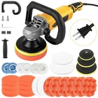 Car Buffer Polisher Waxer 7-Speed Rotary 6" + 7" Backing Plate Polishing Machine