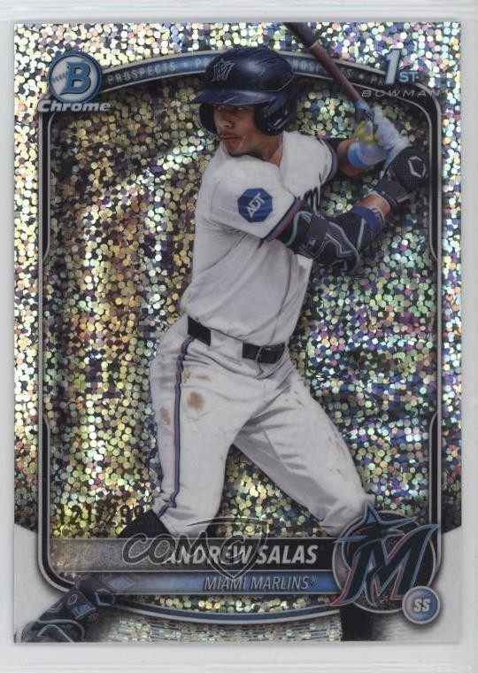 2025 Bowman Chrome Prospects Speckle Refractor /299 Andrew Salas #BCP-156 06l3