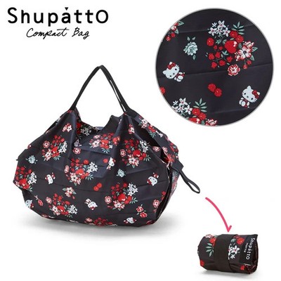 Sanrio Hello Kitty Shupatto Pocketable Bag Sanrio Characters BLACK