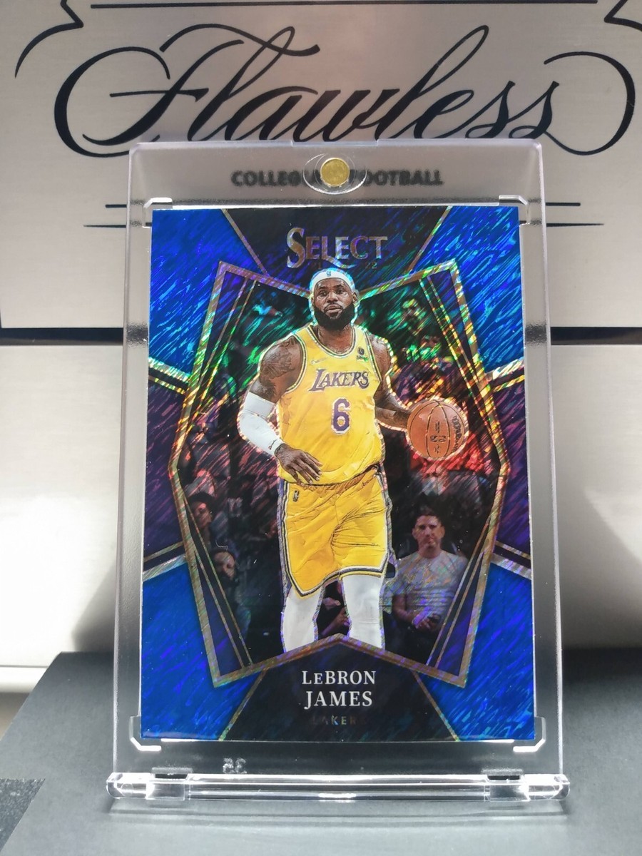 2021-22 Panini Select Lebron James Premier Level #195 SP Blue Holo
