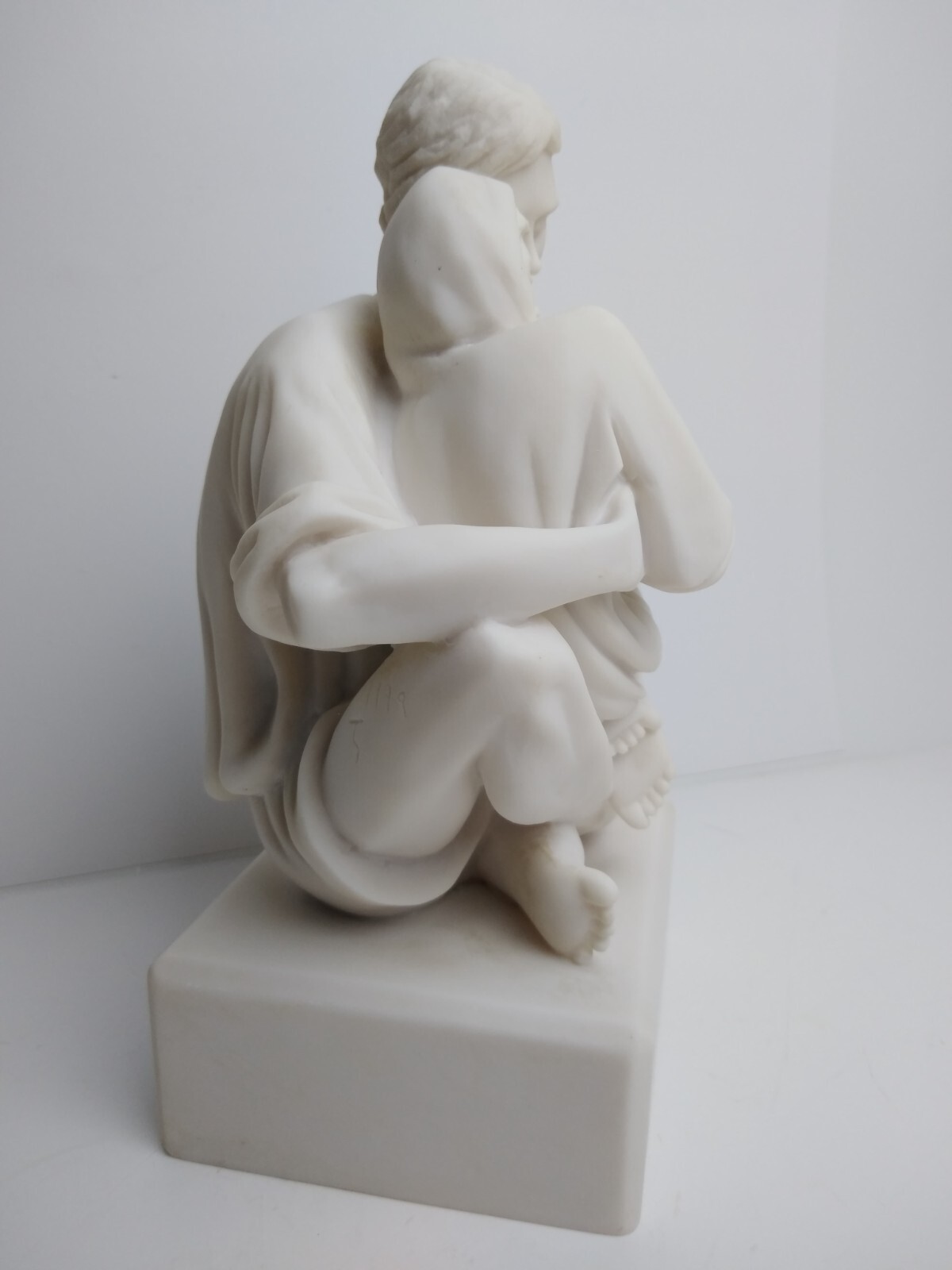 Vtg Holy Family "A Quiet Moment" by Timothy Schmalz White Stone