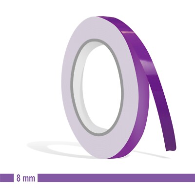 Zierstreifen lila 8mm 10m Länge Aufkleber Auto Klebeband Folie Tuning violett 8