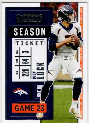 2020 Panini Contenders Football Drew Lock No. 69 Denver Broncos
