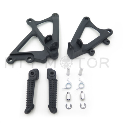 Front Rider Foot Peg Rest Bracket Rearsets for 2009-2014 Yamaha YZF R1