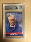 Marv Levy HOF Coach Signed 1990 Pro Set Beckett Authenticated Grade 10 Gem Mint