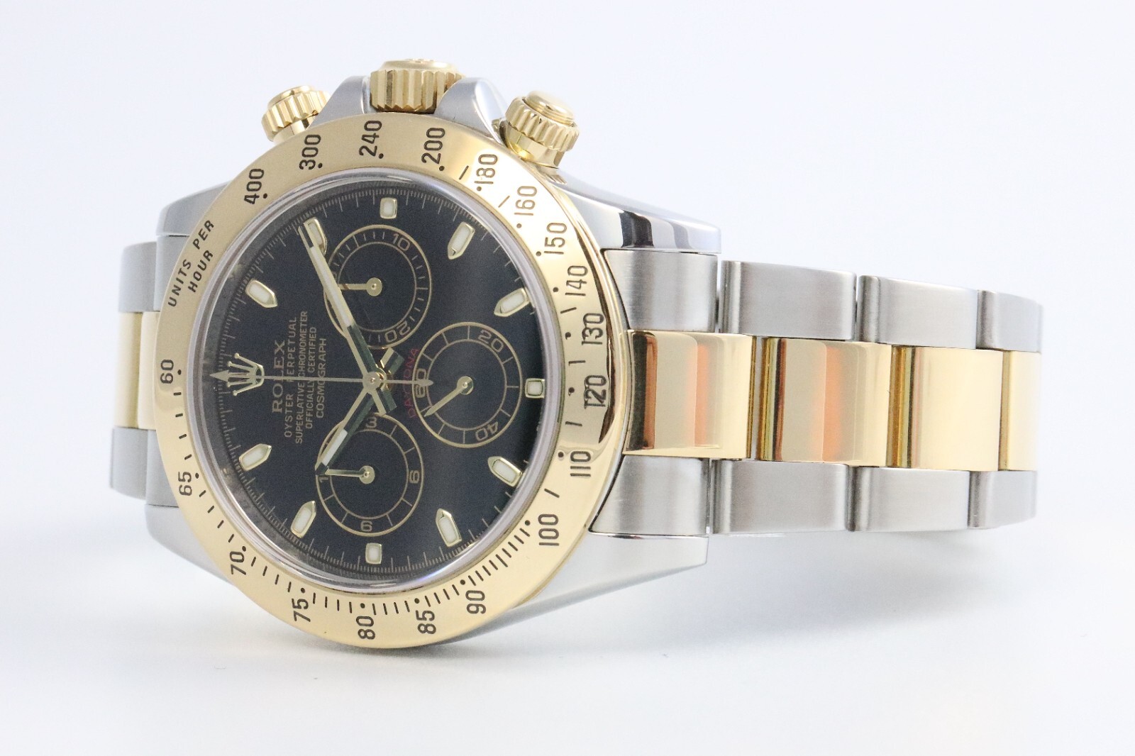 Bild 4 - Rolex Daytona Cosmograph 116523 40mm Stahl/Gold 2009 Black Dial Dif AVS18032 X