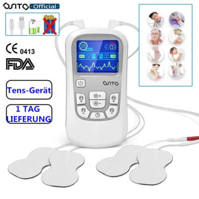 OSITO 🔋⚡Muskelstimulation TENS-Gerät Wiederaufladbares tragbares EMS-Pulsmassagegerät