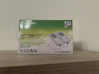 TP-LINK TL-PA4010PKIT AV500  2x 1-Port Powerline Adapter