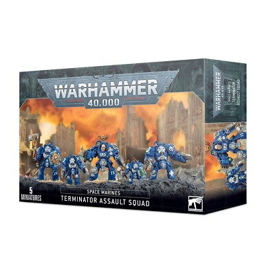 Warhammer 40k OOP Space Marines Terminator Assault Squad NEW in BOX old sculpt