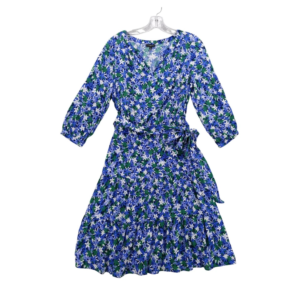 3/4 Sleeve Midi Floral Wrap Dresses for sale | eBay
