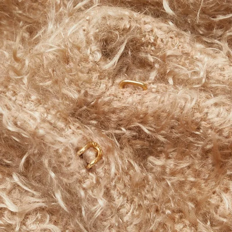 CHANEL Cappotto Lungo Giacca Donna Taglia 40 Beige Marrone Nylon Lana Originale