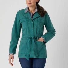 Duluth Trading Co. Women's Shop Square Ripstop Tie Waist Jacket- Size XS