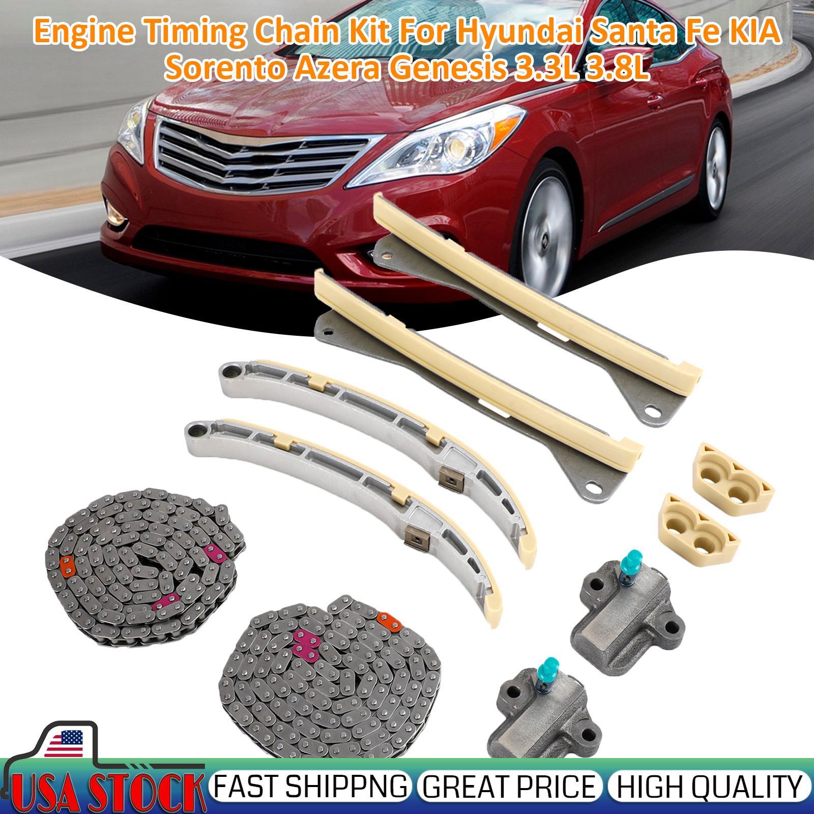 For Hyundai/Kia 3.3L&3.8L Santa Fe Sorento Azera Genesis Engine Timing Chain Kit - Foto 9