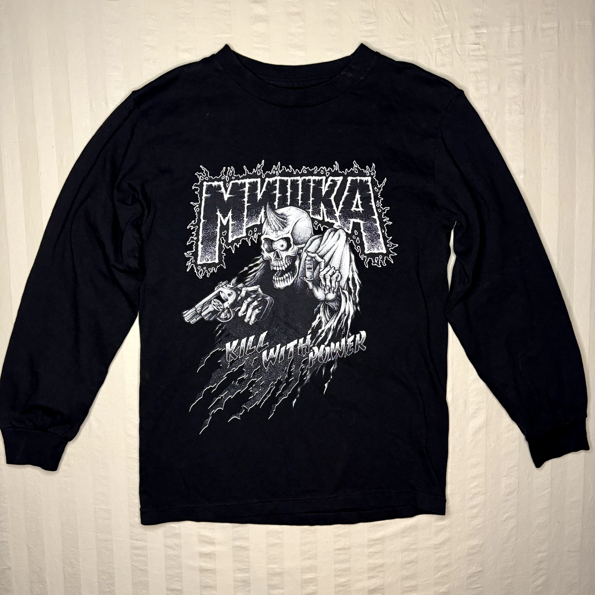 Mishka MNWKA T-Shirt Mens Small Kill With Power Demon Skull