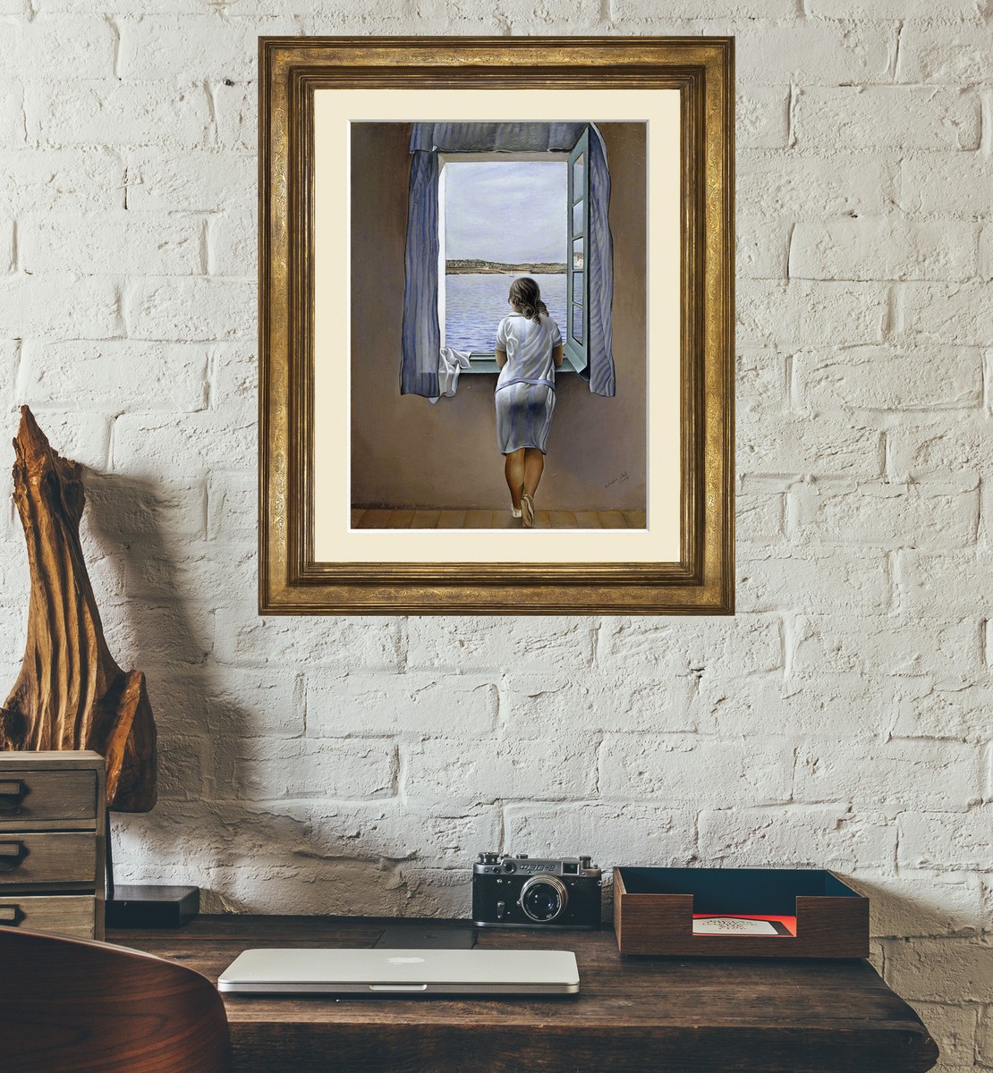 Salvador Dali 'Person at the Window' Surreal Art - A4 Large Print