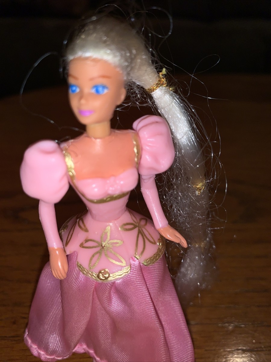Vintage 1996 Barbie Rapunzel Doll McDonald's Happy Meal Toy #2