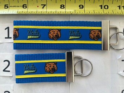 UCLA Bruins Keychain College Fob Wristlet Stocking Stuffer Gift 4 Him Her BFF