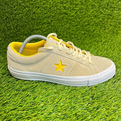 Converse One Star Suede OX Mens Size 8 Womens 10 Yellow Athletic Shoes Sneakers