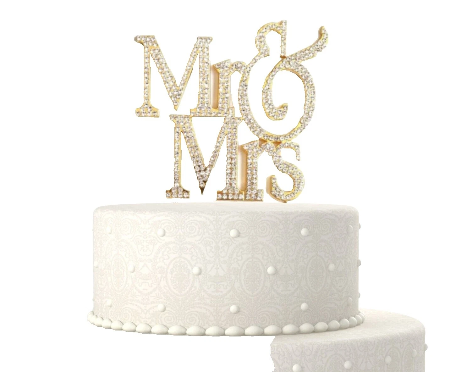 Rhinestone boda decoración de pastel de bodas