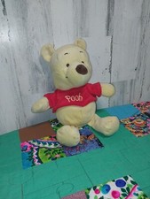 Disney Baby Winnie the Pooh 11  Plush Toy Lovey Crinkle Ears Rattle Belly