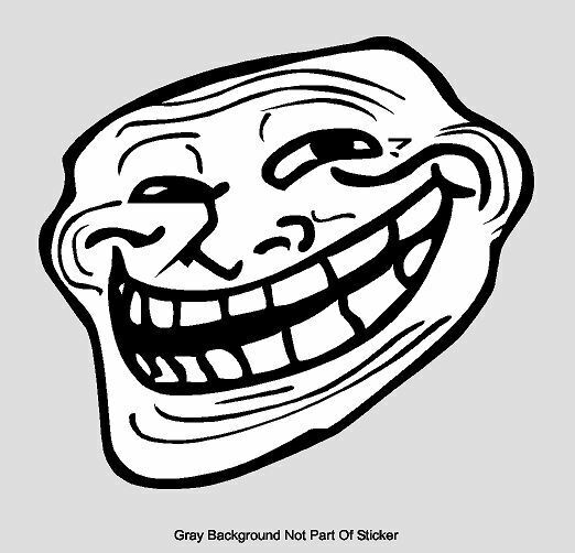 15pcs Troll Face Meme You Mad Bro Sticker Internet Rage Comic Vinyl Sticker  Car Window Trollface Water Bottle Laptop