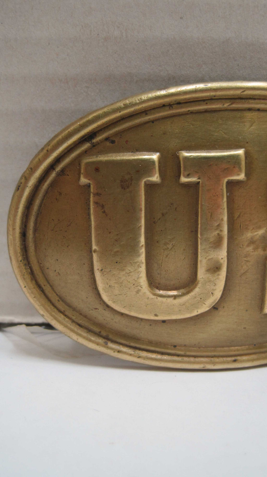 US Civil War Era Union Soldier Belt Buckle SOLID Brass Reproduction or