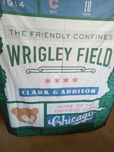 1914 Chicago Cubs Baseball Stadium Blanket 50" x 60" Lap Wrigley New in Pkg - Picture 5 of 5