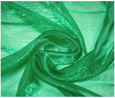 Transparenter Organza Stoff Voile Gardine Braut Hochzeit Material uni - 150 cm breit