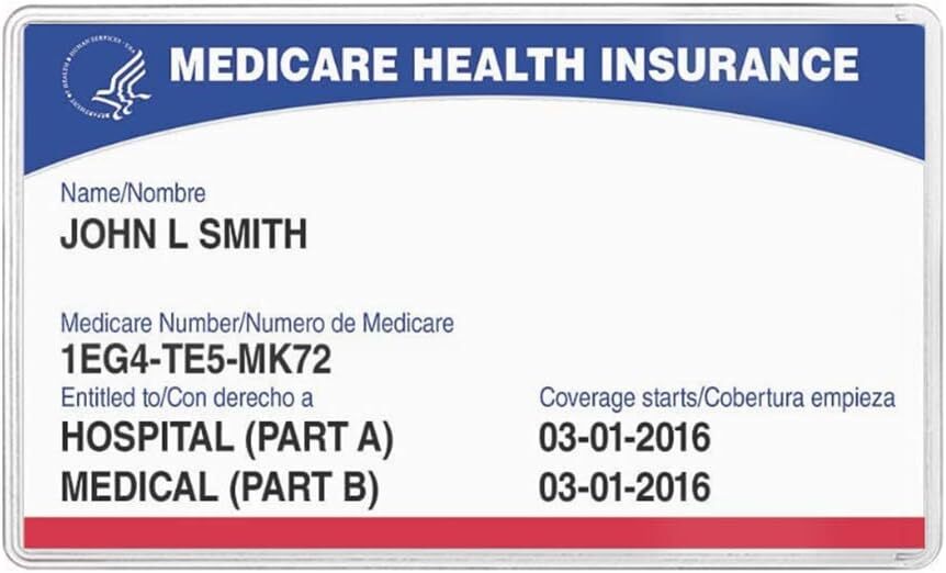 New Medicare Card Holder Protector Sleeve Clear 6 Mil （10） eBay