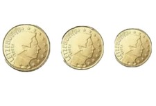 Luxembourg 🇱🇺 3x Coins 10/20/50 Euro Cents 2019 New UNC Roll Grand Duque Henri